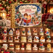 2026 Little Golden Books advent calendar with miniature figurines