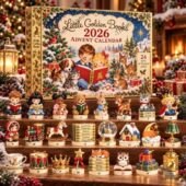 Little Golden Books 2026 advent calendar with miniature figurines