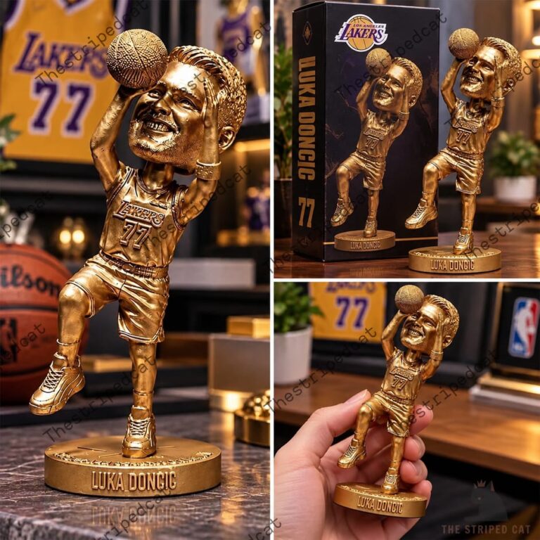 Los Angeles Lakers Gold Luka Doncic Bobblehead 2