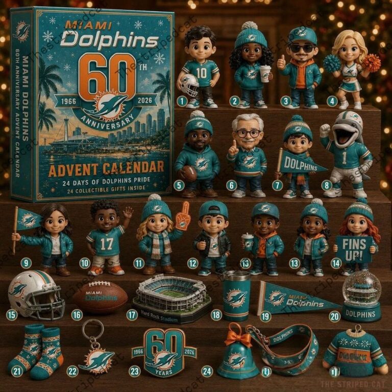Miami Dolphins 60th Anniversary Advent Calendar 2026 4