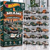 Hot Wheels Miami Hurricanes 24-piece die-cast car advent calendar set by TheStripedcat.