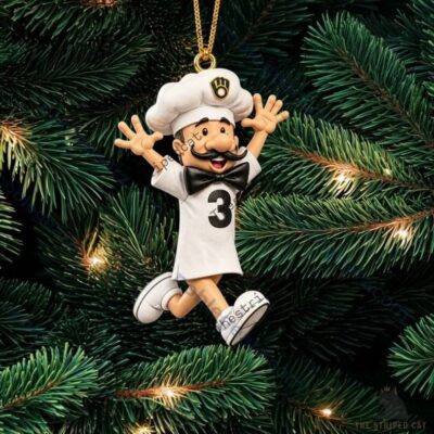 Milwaukee Brewers Sausage Race Mascot Christmas Ornament