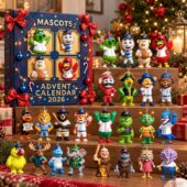 MLB Major League Baseball Mascot Advent Calendar 2026 1 2026 Sports Mascot Advent Calendar with collectible ornaments from TheStripedcat