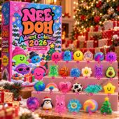 Nee-Doh 2026 Advent Calendar with 24 mini sensory toys displayed by TheStripedcat
