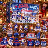 New York Rangers x Bluey 2026 Advent Calendar collectibles set.