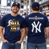 Man modeling New York Yankees 2026 postseason apparel