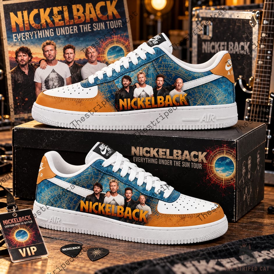 Nickelback Everything Under the Sun Tour 2026 Air Force 1 Sneaker Nickelback Everything Under the Sun Tour 2026 Air Force 1 Sneaker