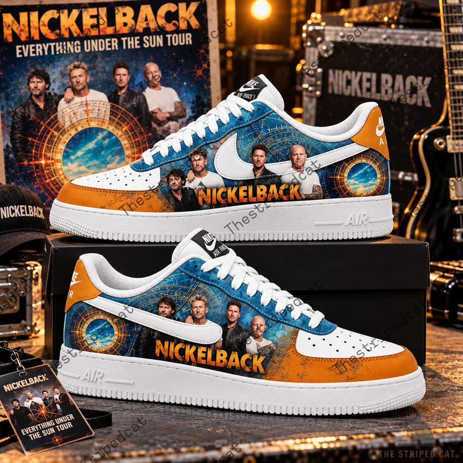 Nickelback Everything Under the Sun Tour 2026 Air Force 1 Sneaker Nickelback Everything Under the Sun Tour 2026 Air Force 1 Sneaker