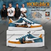 Nickelback Everything Under the Sun Tour 2026 Air Force 1 Sneaker 3 Custom Nickelback themed athletic sneakers by TheStripedcat