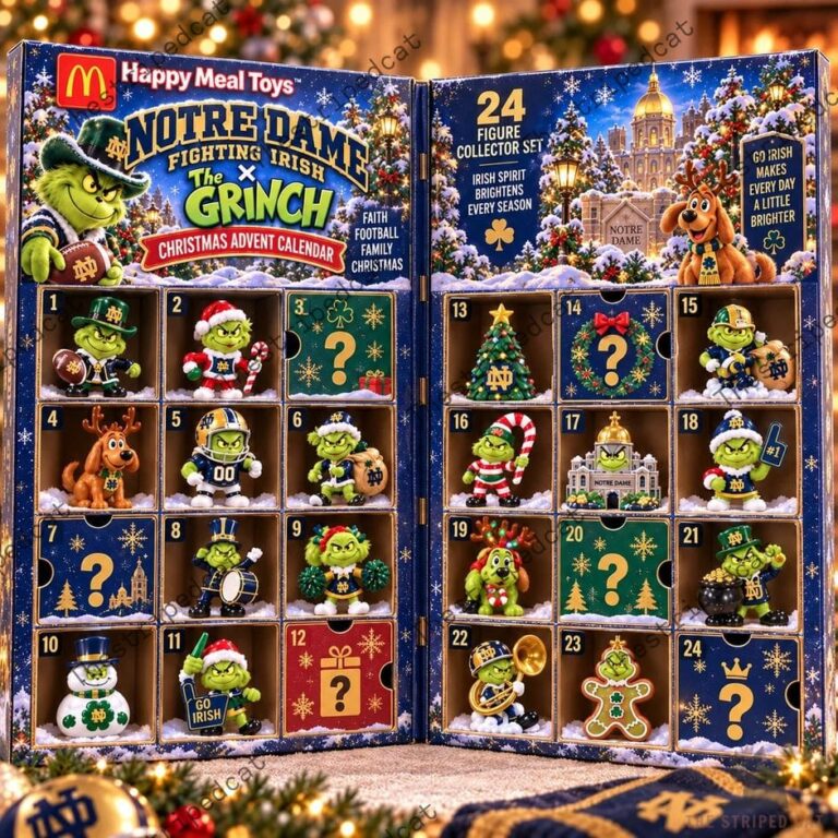 Notre Dame Fighting Irish The Grinch Christmas Advent Calendar by TheStripedcat