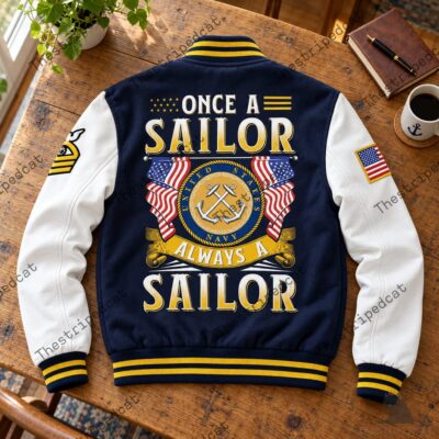 Once a Sailor, Always a Sailor US Baseball Jacket