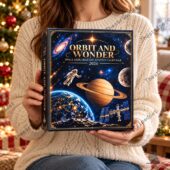 Person holding Orbit and Wonder 2026 space exploration advent calendar