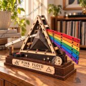 Pink Floyd Prism Echoes Figure 2 Pink Floyd Dark Side of the Moon prism wooden model