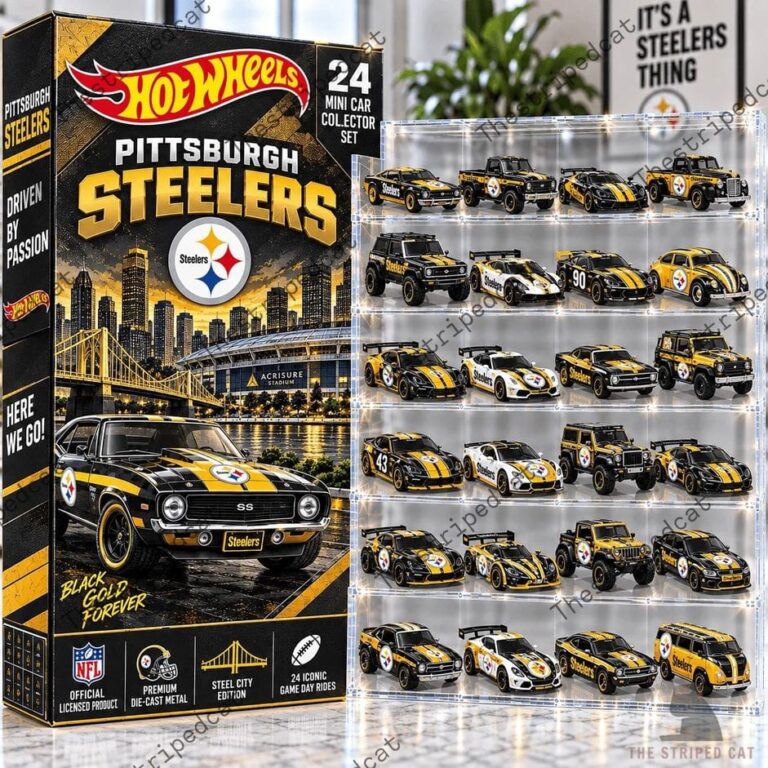 Pittsburgh Steelers Custom Hot Wheels Advent Calendar 2026 3 Pittsburgh Steelers Hot Wheels 24-piece die-cast car collector set by TheStripedcat.