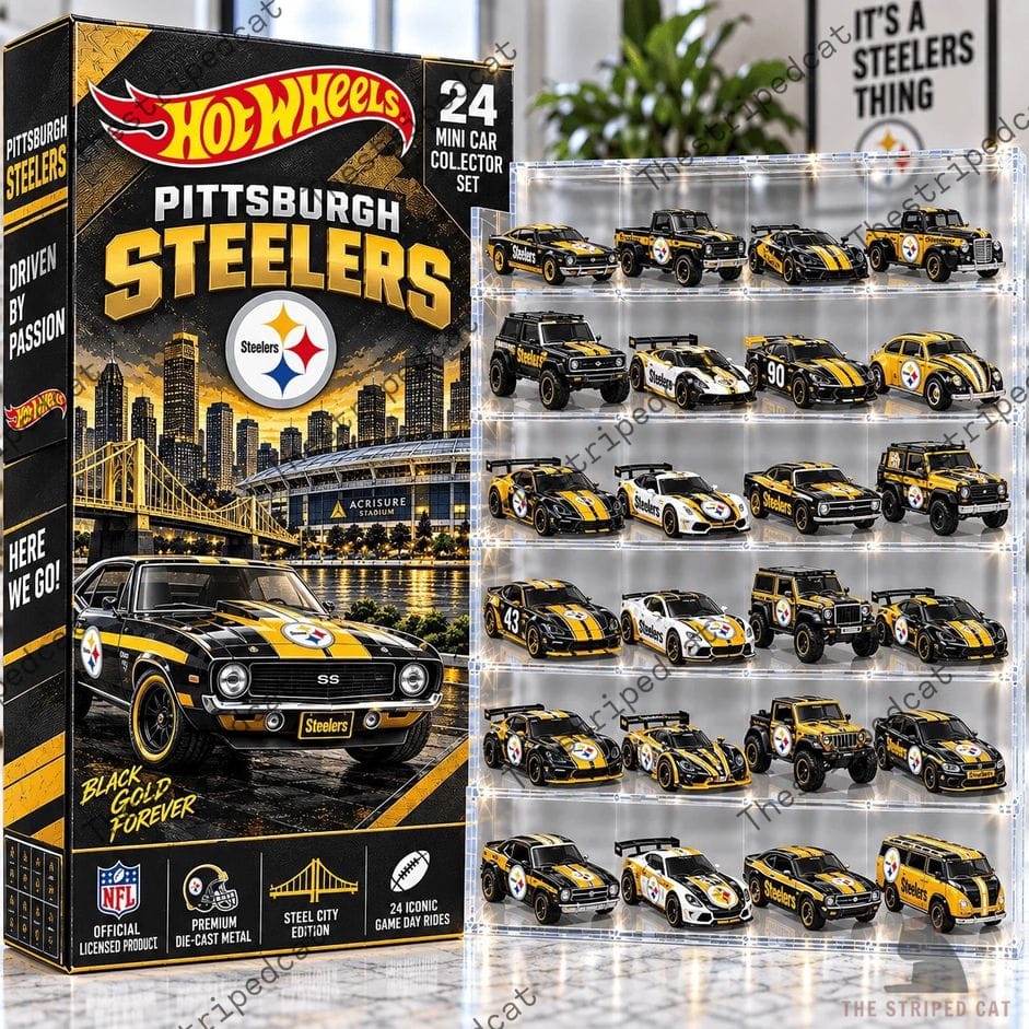 Pittsburgh Steelers Custom Hot Wheels Advent Calendar 2026 Pittsburgh Steelers Custom Hot Wheels Advent Calendar 2026