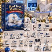 Rad Tech Machines advent calendar with 24 medical imaging equipment ornaments from TheStripedcat.