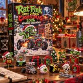 Rat Fink 2026 Christmas advent calendar and collectible items
