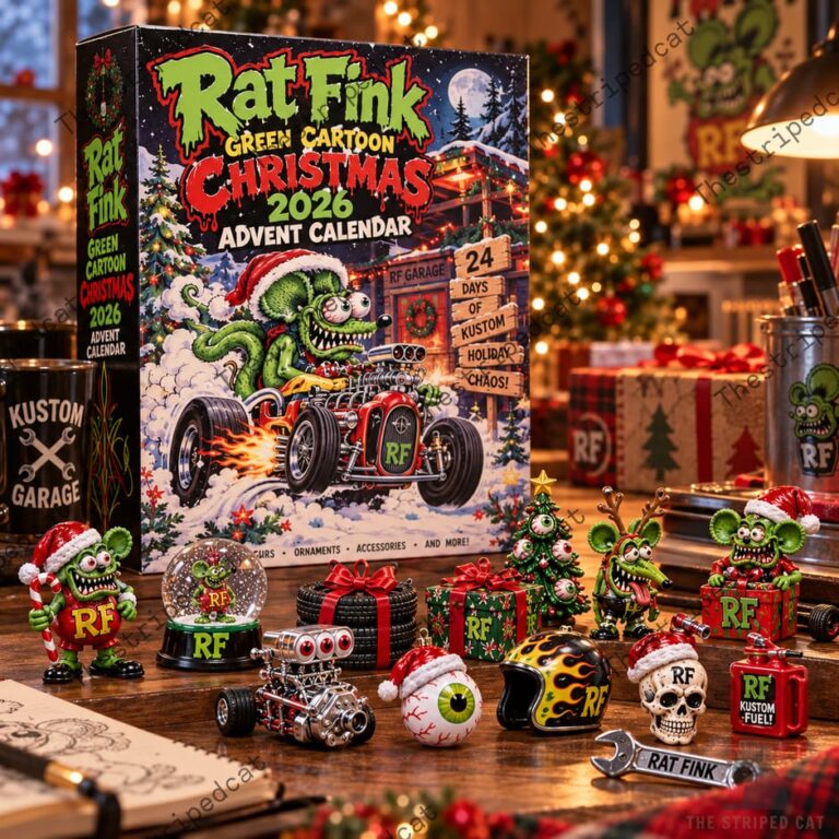 Rat Fink 2026 Christmas advent calendar and collectible items