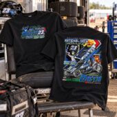Chase Dietz sprint car racing t-shirt featuring National Open winner design