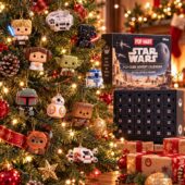 Star Wars Pop Cube Advent Calendar with character ornaments on a Christmas tree from TheStripedcat