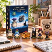 Studio Ghibli 2026 advent calendar with miniature character figurines from TheStripedcat
