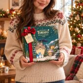 Woman holding My Neighbor Totoro 2026 Advent Calendar