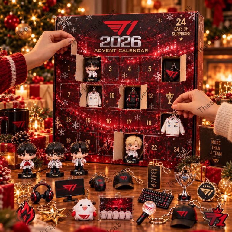 T1 2026 Advent Calendar from TheStripedcat featuring esports collectibles