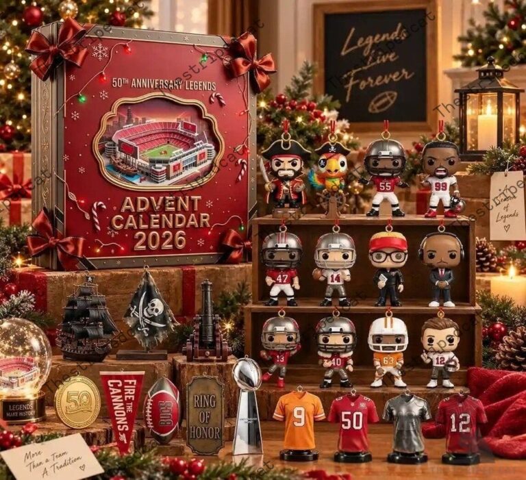 Tampa Bay Buccaneers 2026 holiday advent calendar with collectibles