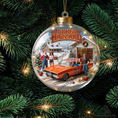The Dukes Of Hazzard Snow Christmas Ornament