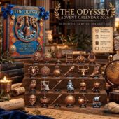 The Odyssey 2026 advent calendar featuring 24 Greek mythology ornaments from TheStripedcat