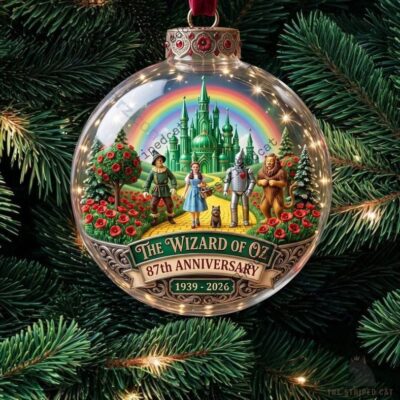 The Wizard of Oz Emerald City 87th Anniversary Ball Christmas Ornament