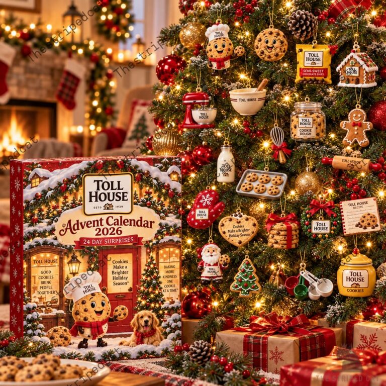 Toll House Advent Calendar 2026 24 Day Surprises 3 Toll House 2026 Advent Calendar and themed Christmas tree ornaments