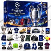UEFA Champions League 2026 Advent Calendar with 24 football collectibles